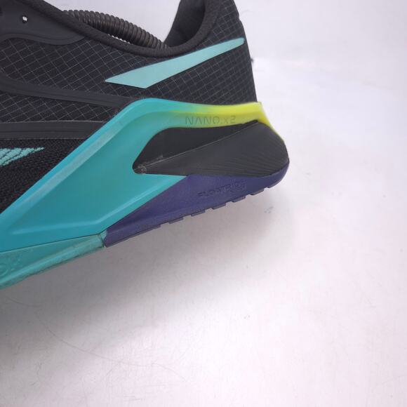 Reebok Nano X Athletic Lace Up Running Shoe Mens Size 11 GX9912 Black Blue - Picture 8 of 10